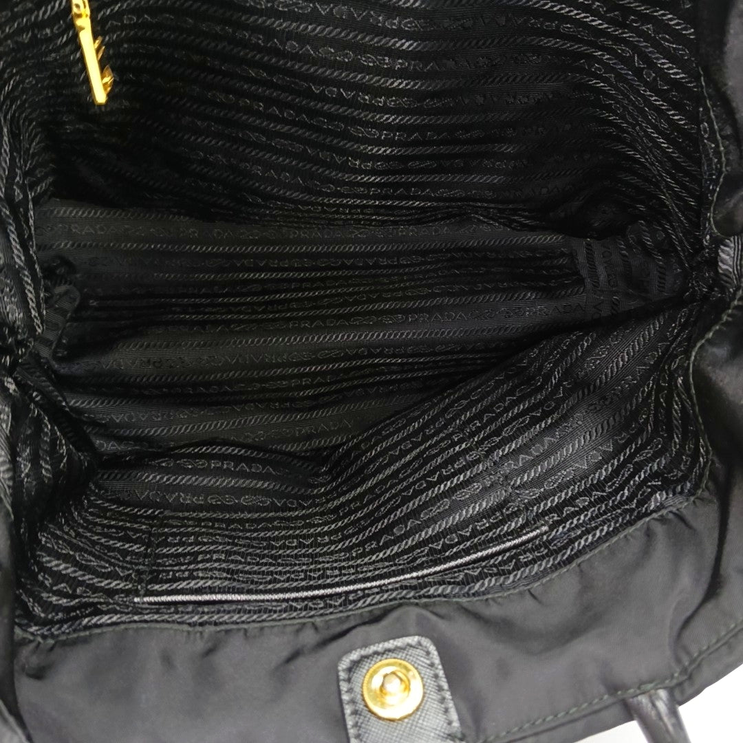 Nylon Shoulder Bag Black
