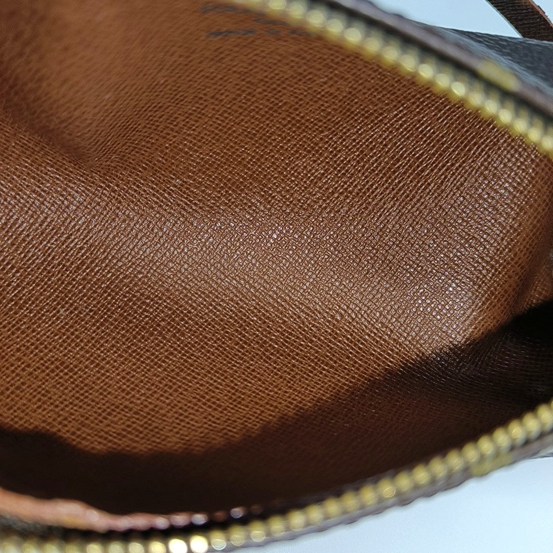 PAPILLON Mini Monogram Coated Canvas Brown