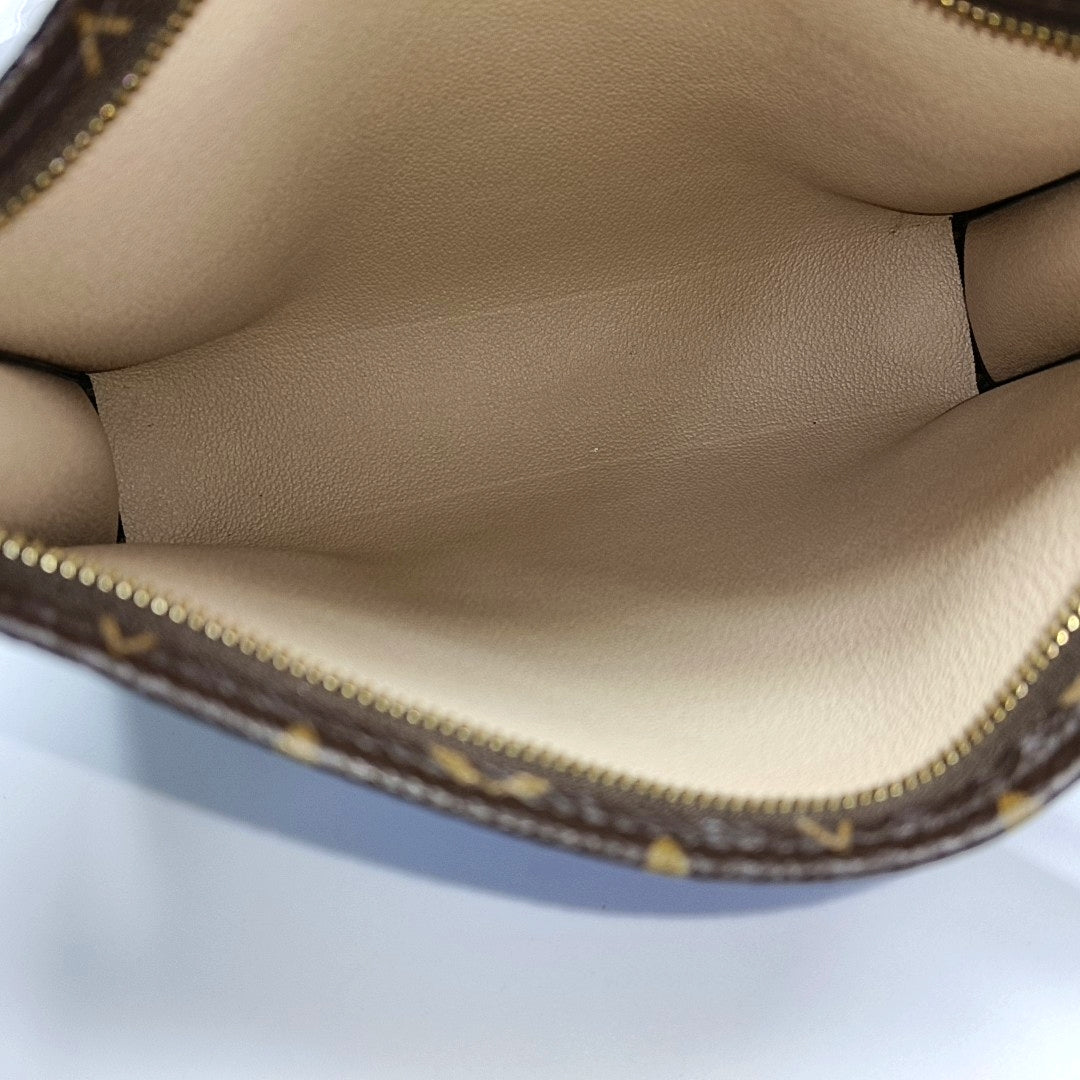 TOILET POCKET 26 Monogram Coated Canvas Brown