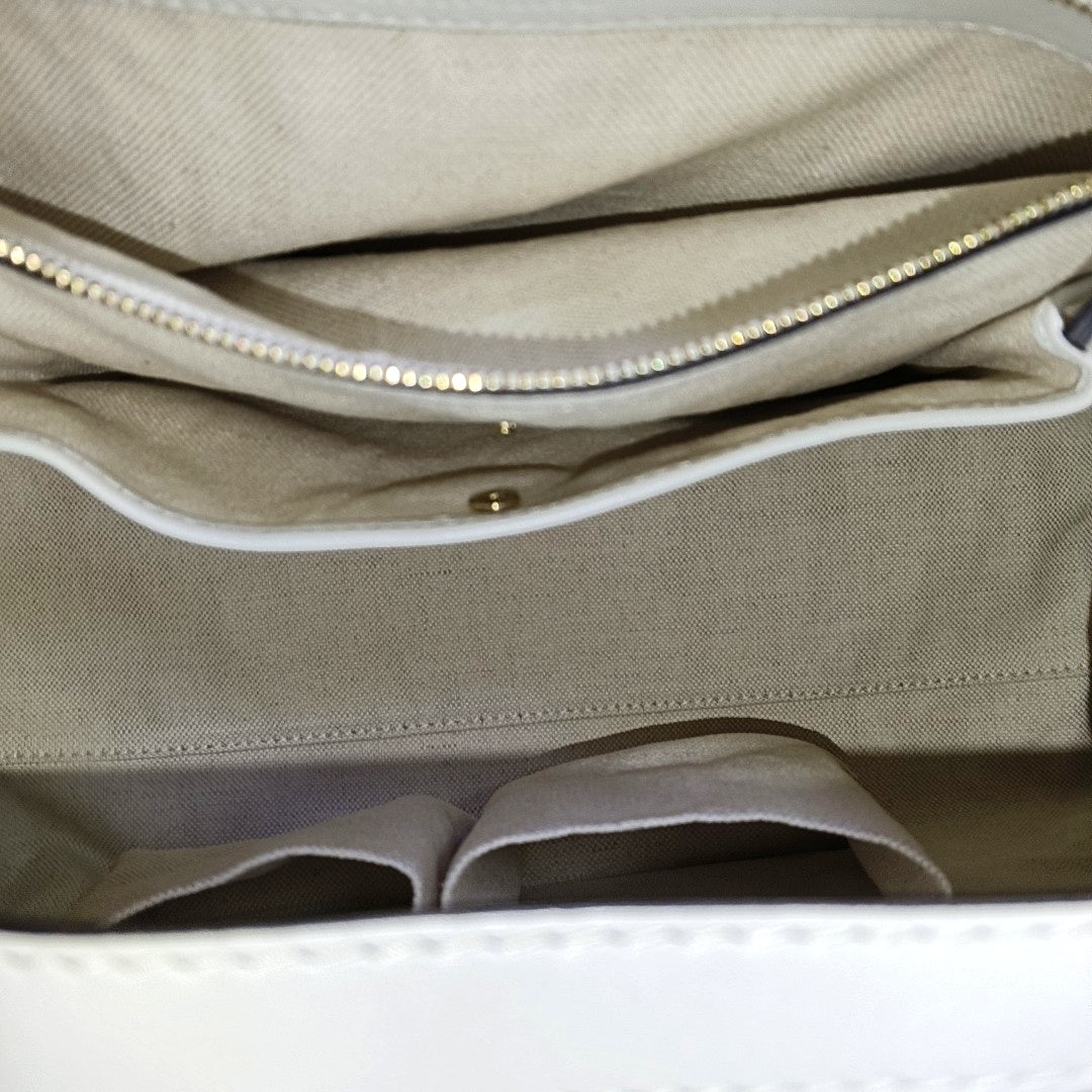 Stirrup Calfskin White