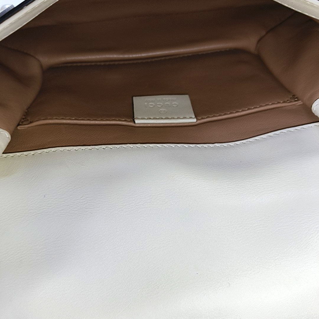Queen Margaret Mini Calfskin White