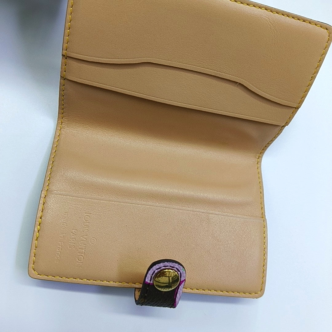 Monogram Coated Canvas Card Holder Brown