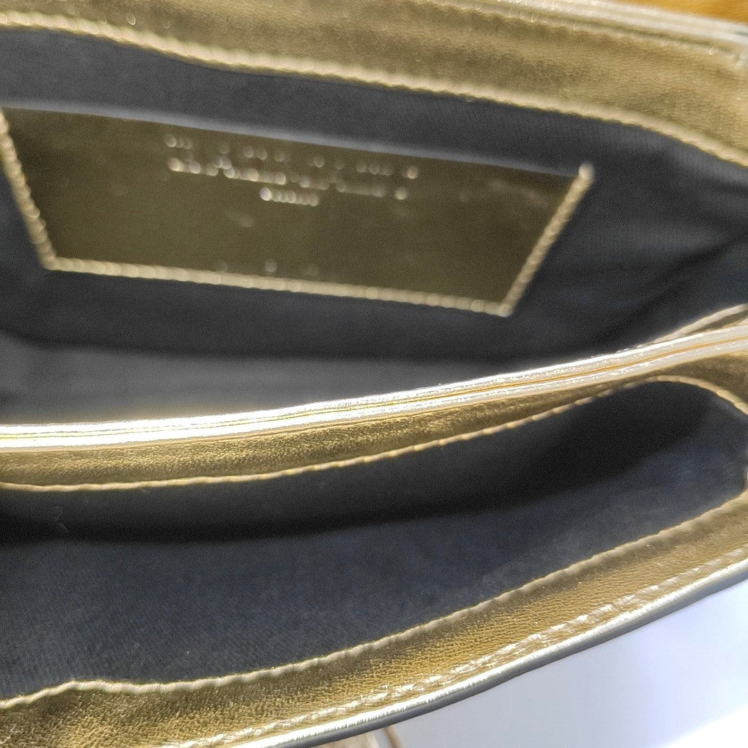 Quilted Calfskin Shoulder Bag Gold