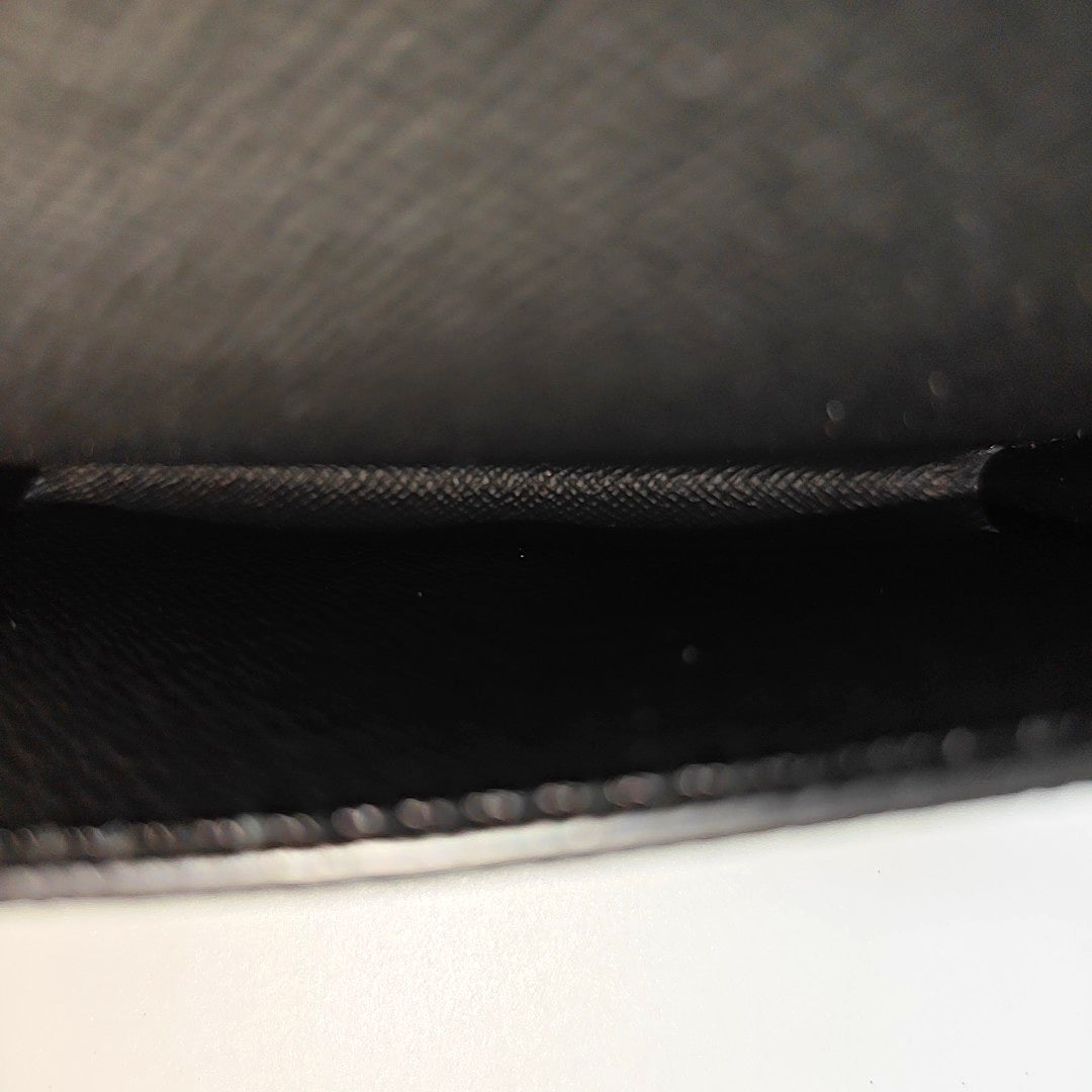 Monogram Coated Canvas Card Holder Black