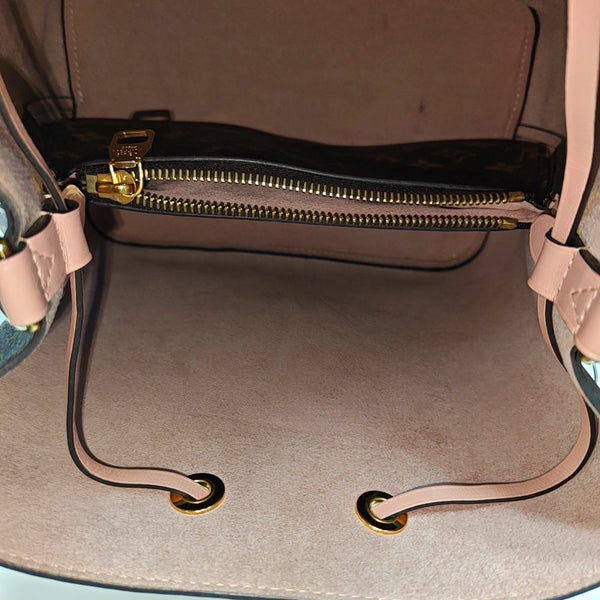 NÉONOÉ MM Monogram Coated Canvas Brown