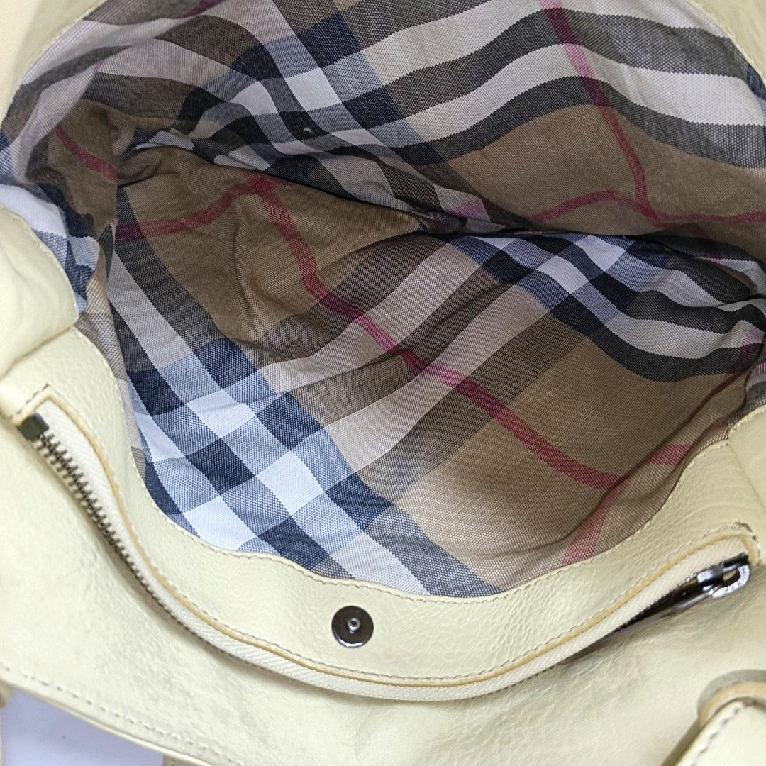 Calfskin Shoulder Bag Beige