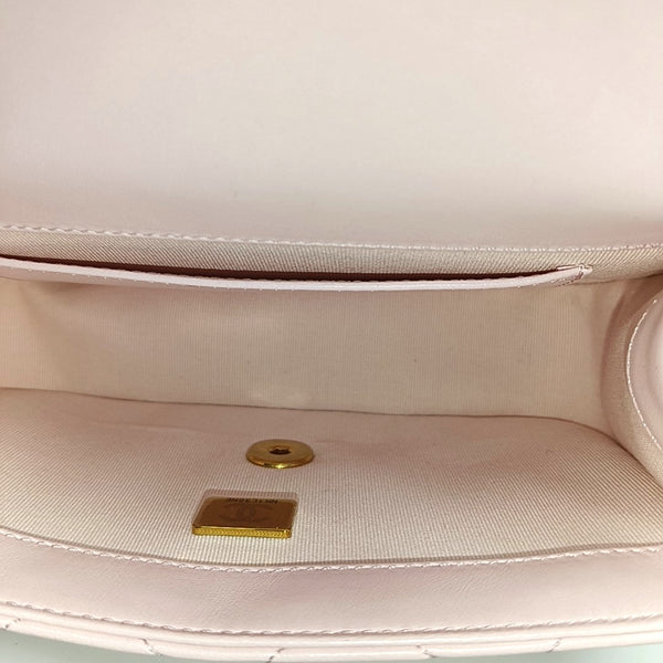 Quilted Lambskin Crossbody Bag Pink