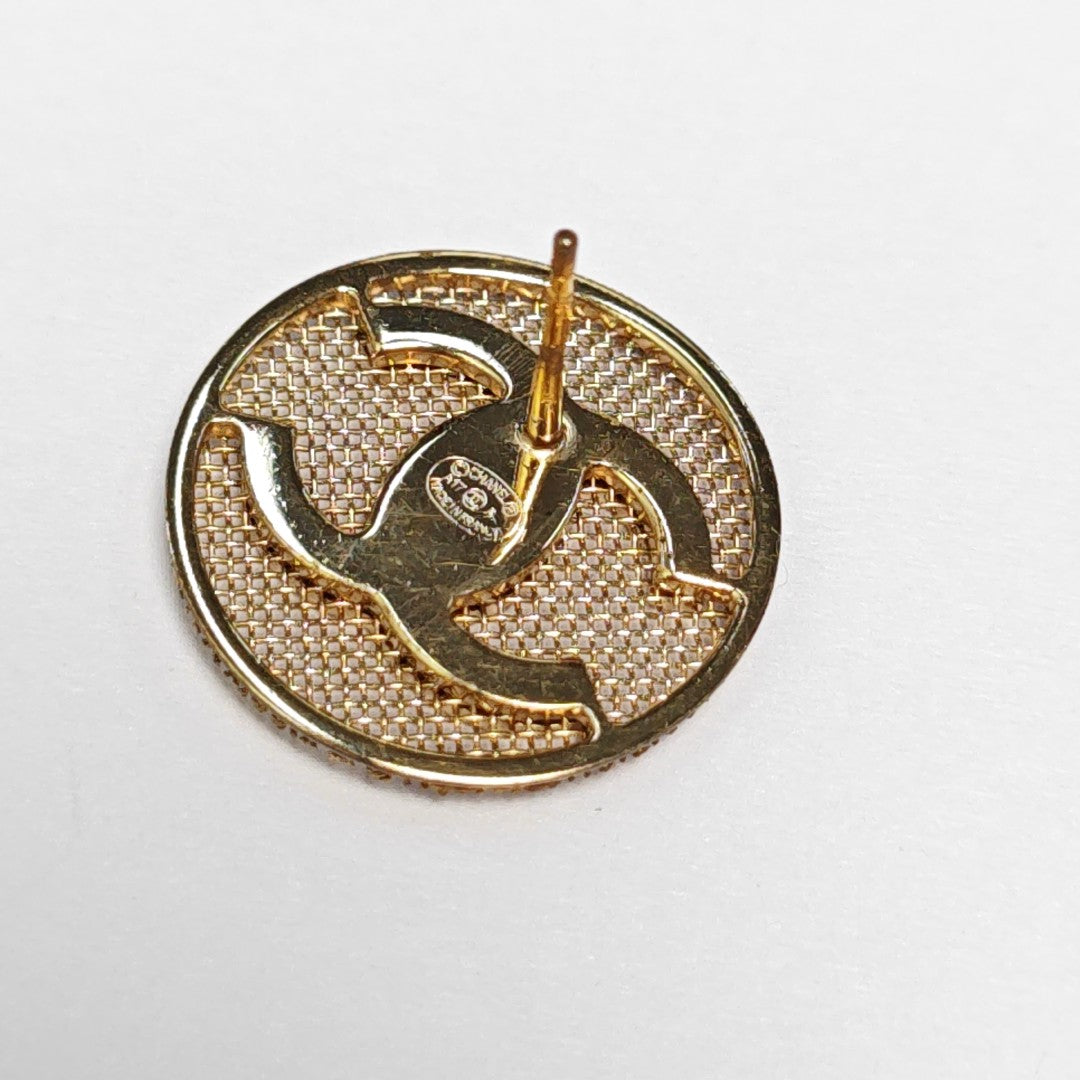 Metal Gold Stud Earrings