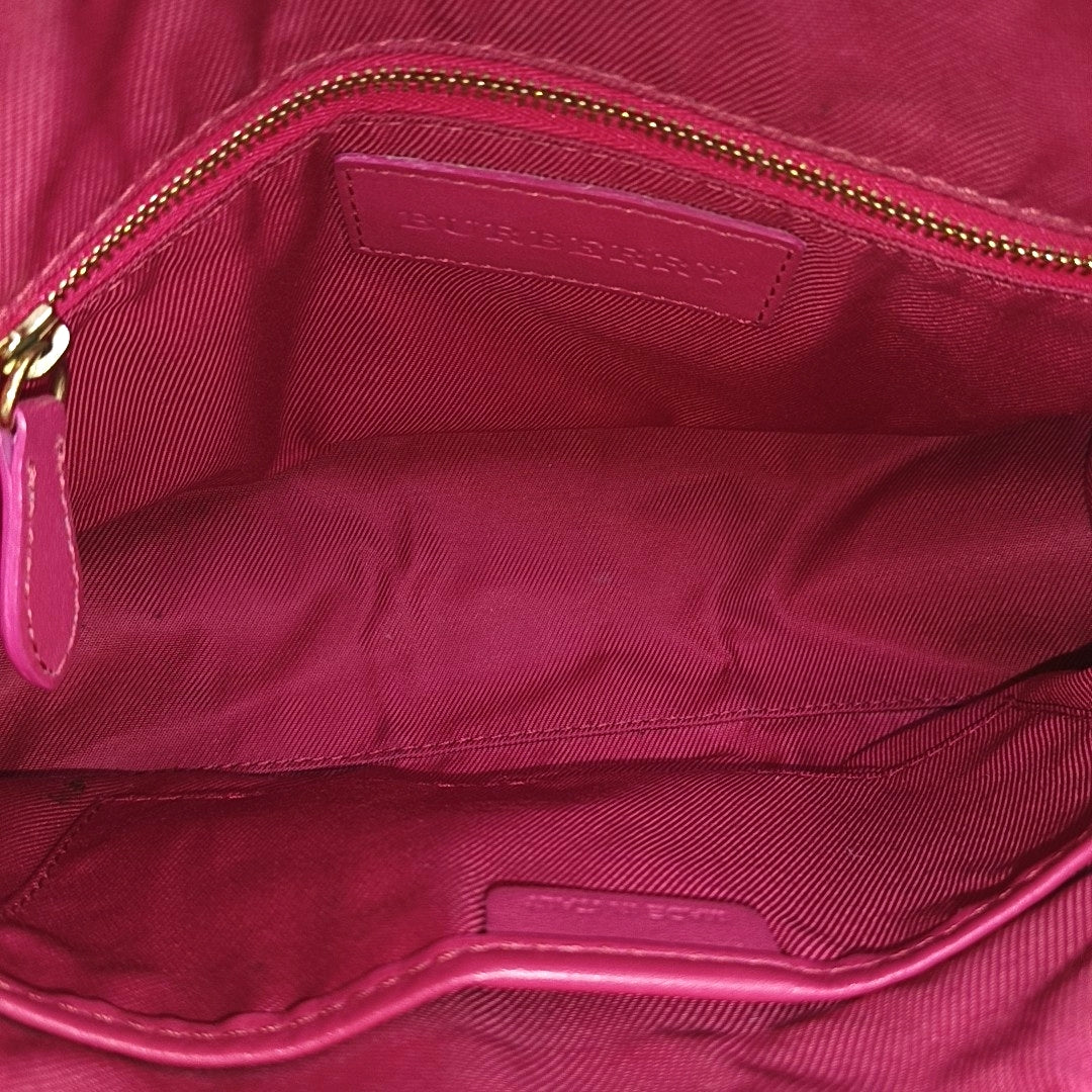 Coated Canvas Shoulder Bag Beige