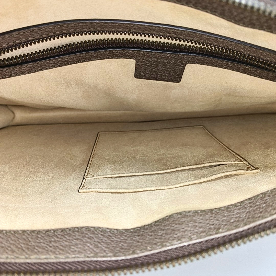 Authenticated pre-owned  Ophidia Monogram Coated Canvas Beige - Clutch at Looply