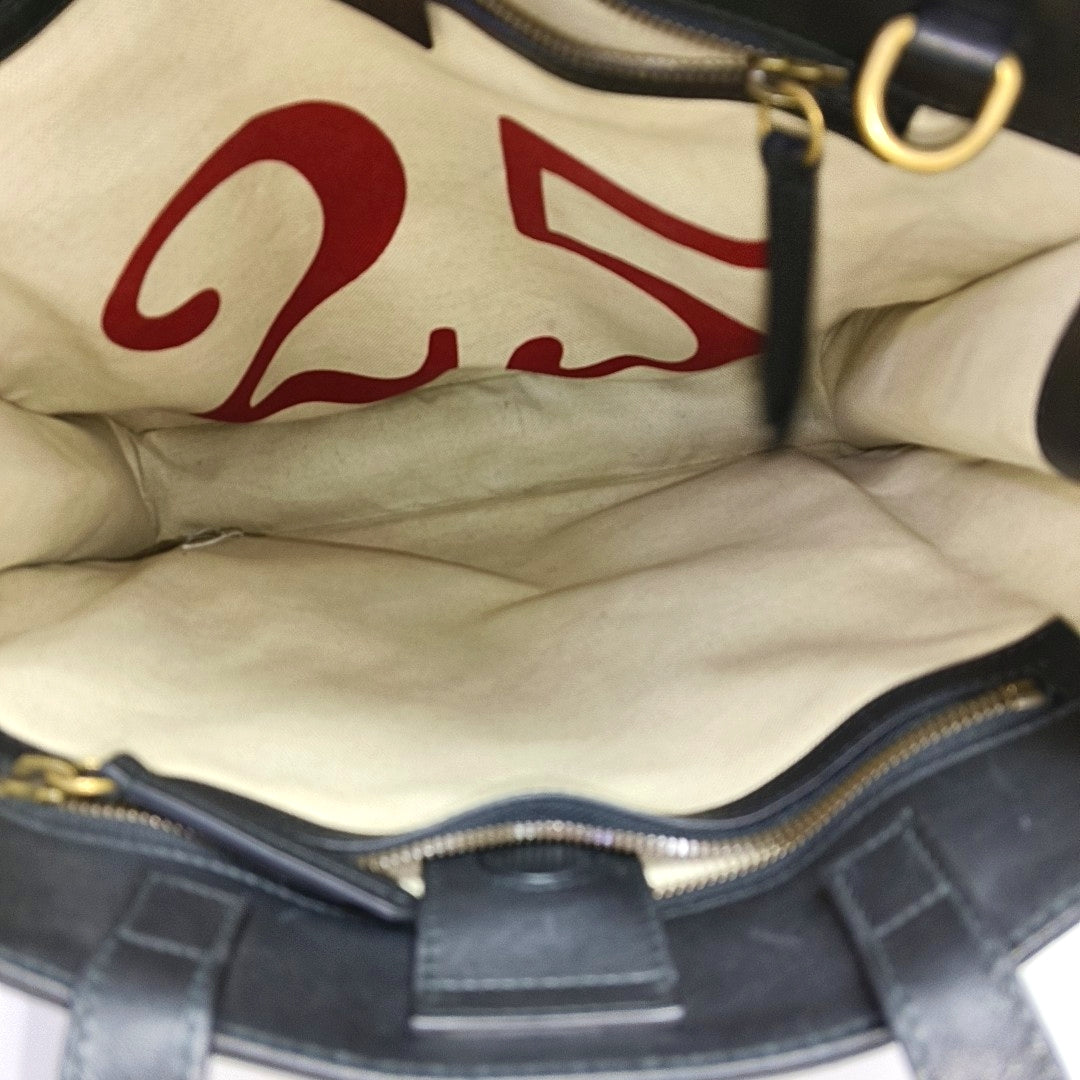 Monogram Coated Canvas Tote Bag Beige