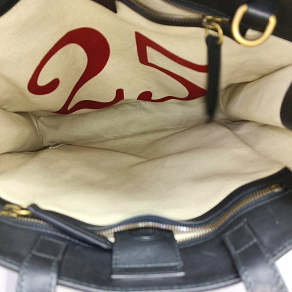 Monogram Coated Canvas Tote Bag Beige