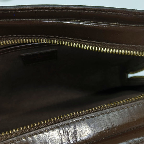 SAINT LOUIS Damier Ebene Coated Canvas Brown