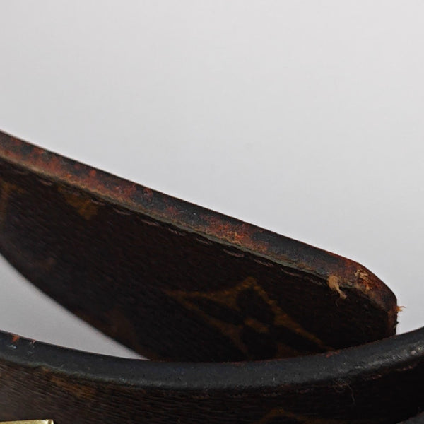 Coated Canvas Belt Brown