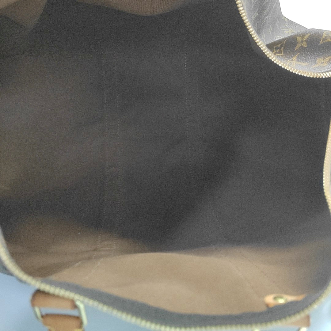 SAC SOUPLE 55 Monogram Coated Canvas Brown