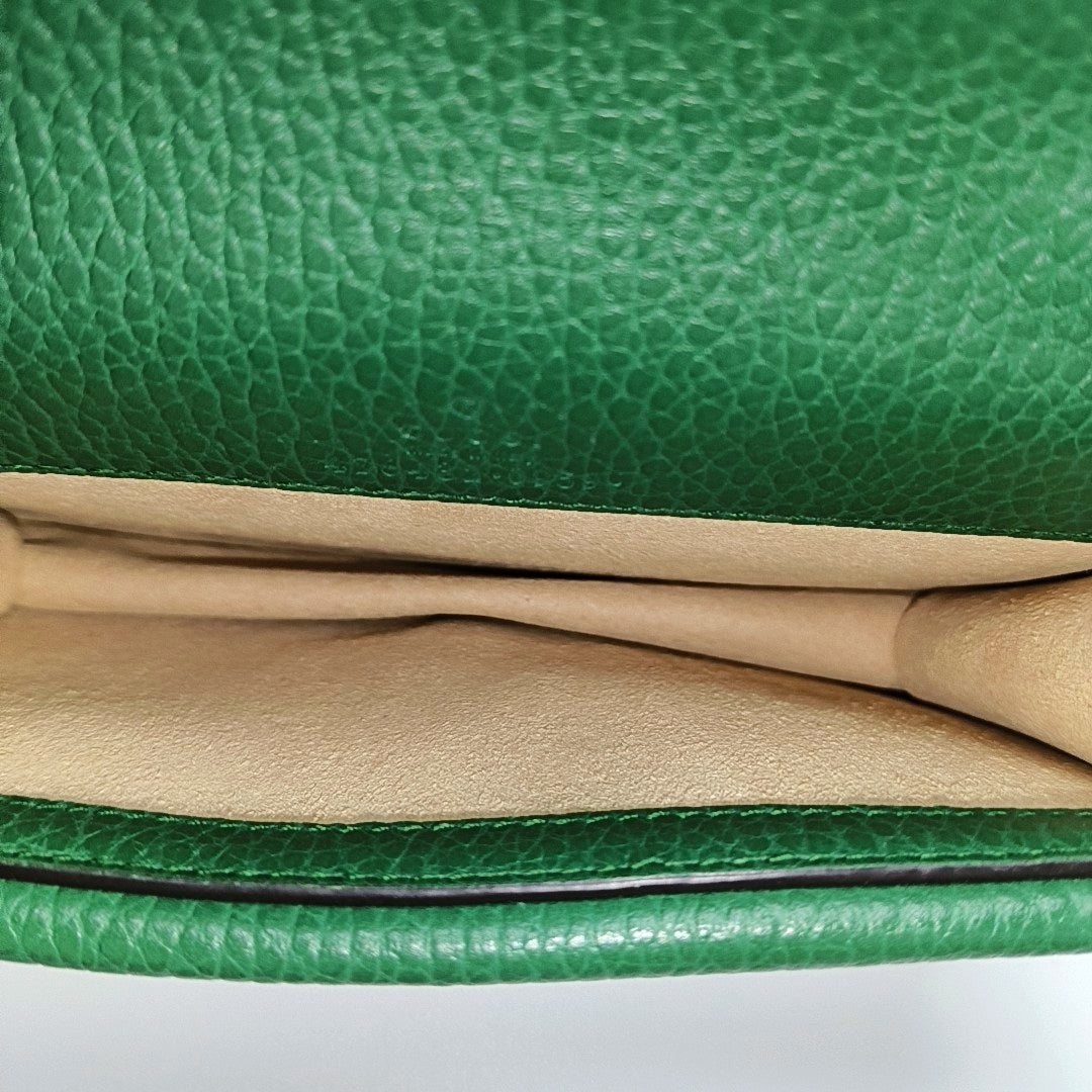 Dionysus Super Mini Calfskin Green