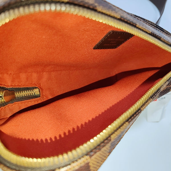 GÉRONIMOS Damier Ebene Coated Canvas Brown