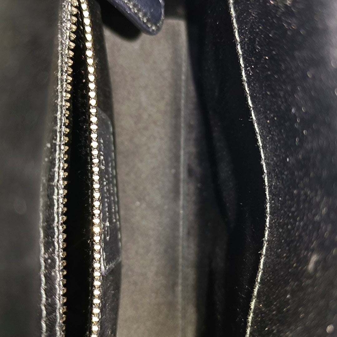 Lady Dior Mini Cannage Silk Satin Black