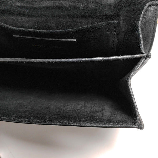 Calfskin Crossbody Bag Black