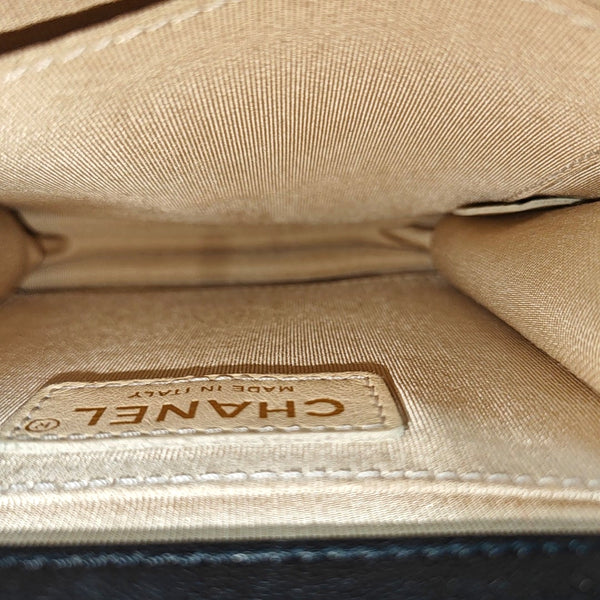 EX FLAP Quilted Calfskin Black
