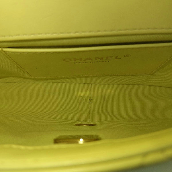 Quilted Lambskin Shoulder Bag Yellow