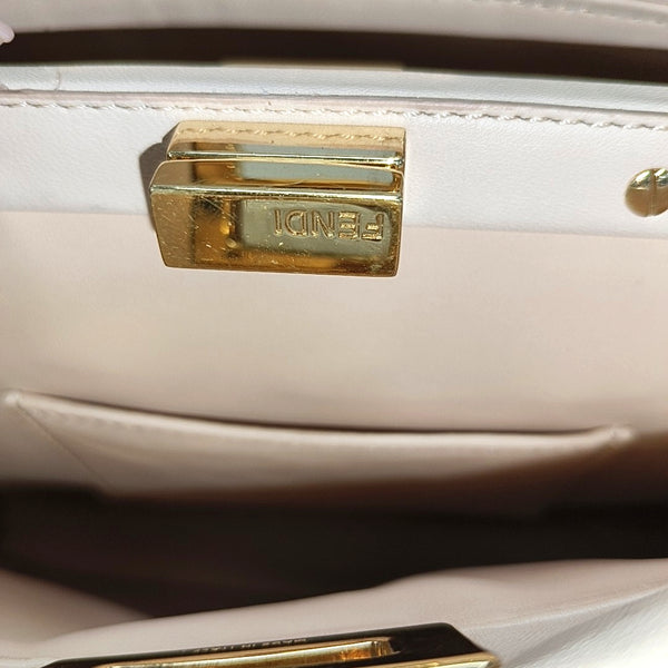 Peekaboo Mini Lambskin Beige
