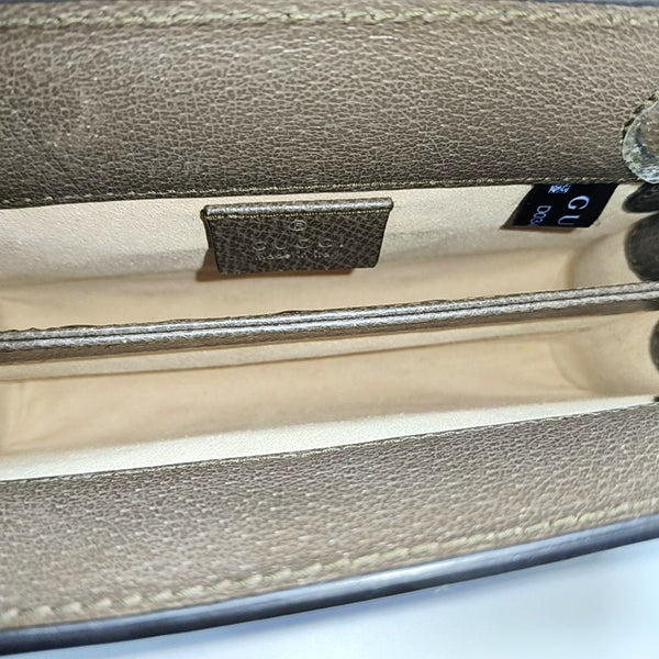 Ophidia Mini Monogram Coated Canvas Beige