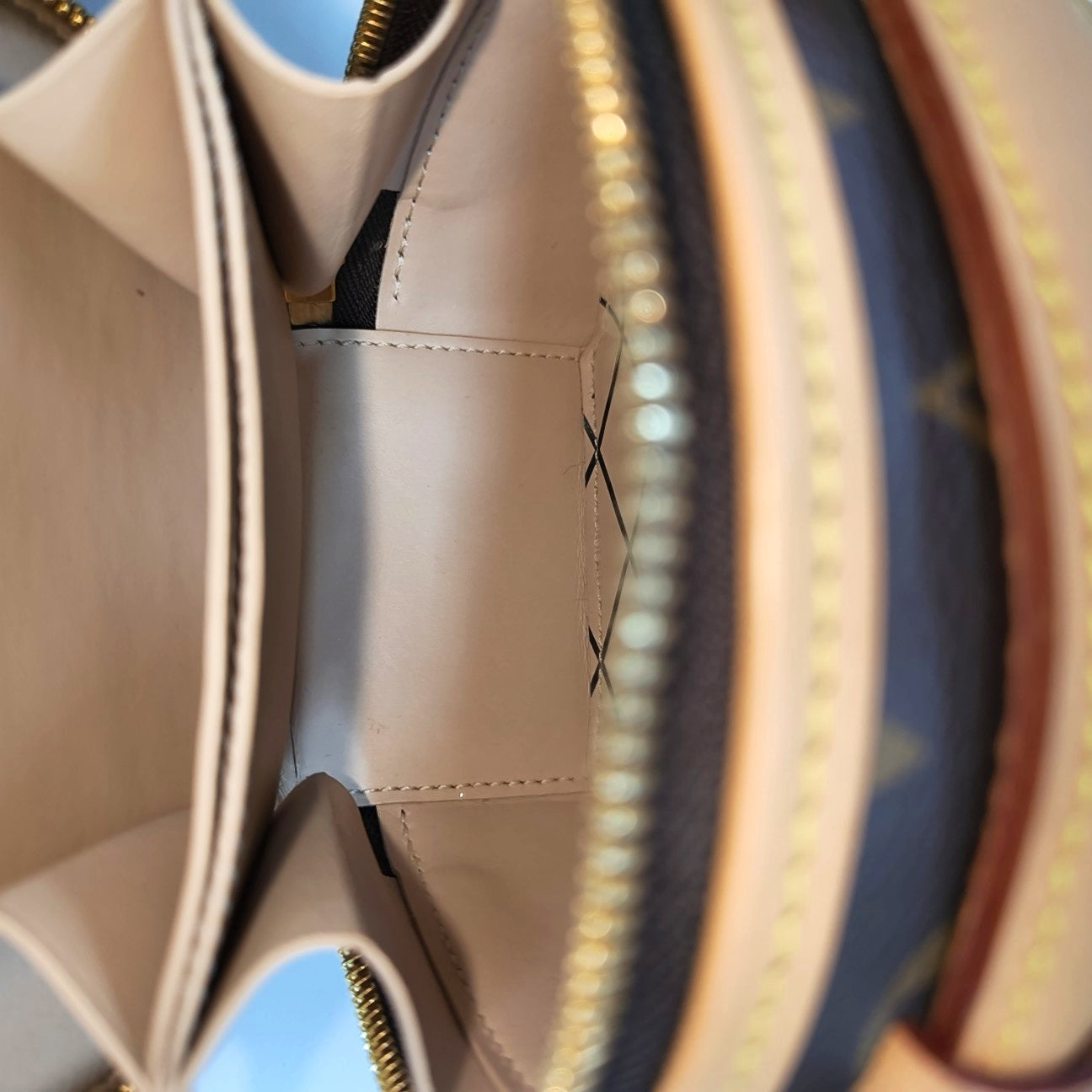 BOITE CHAPEAU Mini Monogram Coated Canvas Brown