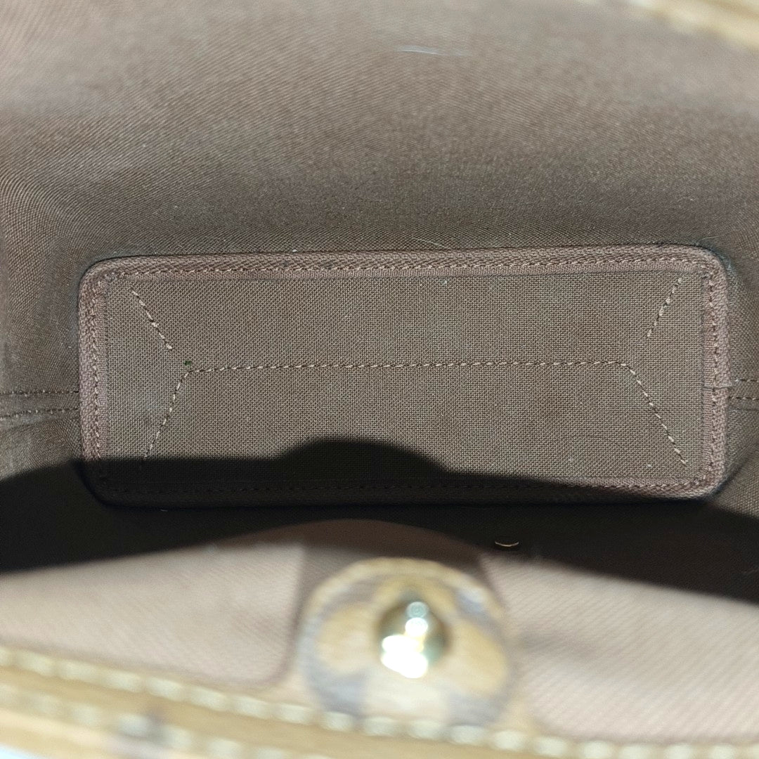 ATLANTIS PM Monogram Coated Canvas Brown