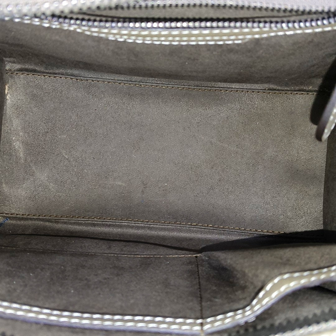 LUGGAGE Micro Calfskin Gray