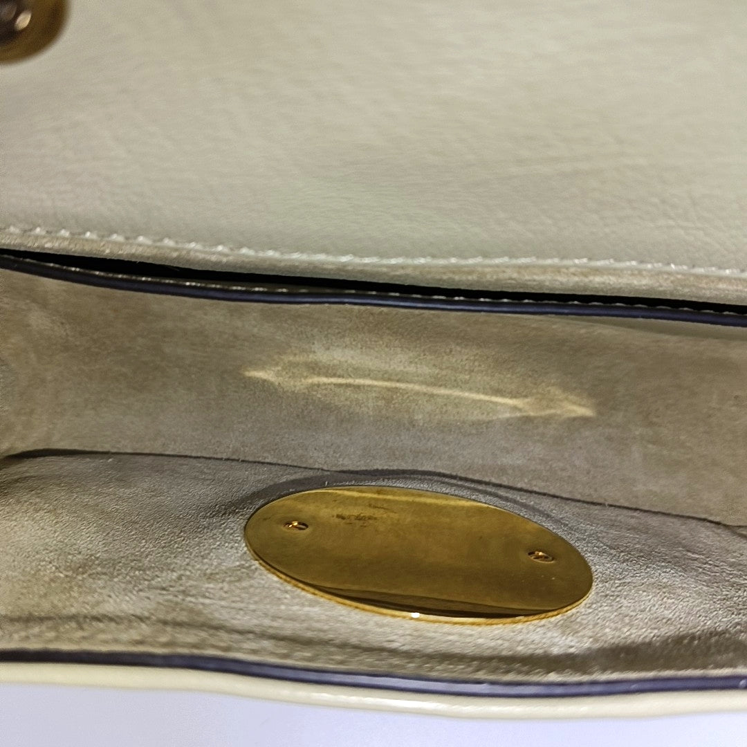 Calfskin Shoulder Bag Beige
