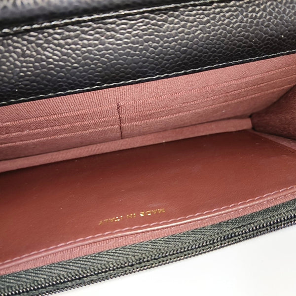 WOC Quilted Grained Calfskin Black