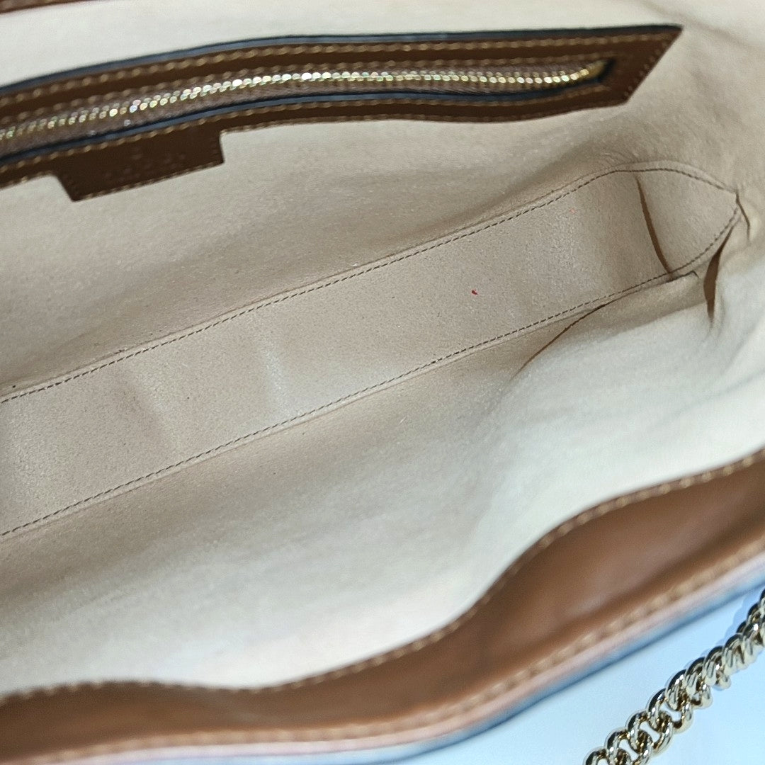 Padlock Medium Monogram Coated Canvas Brown