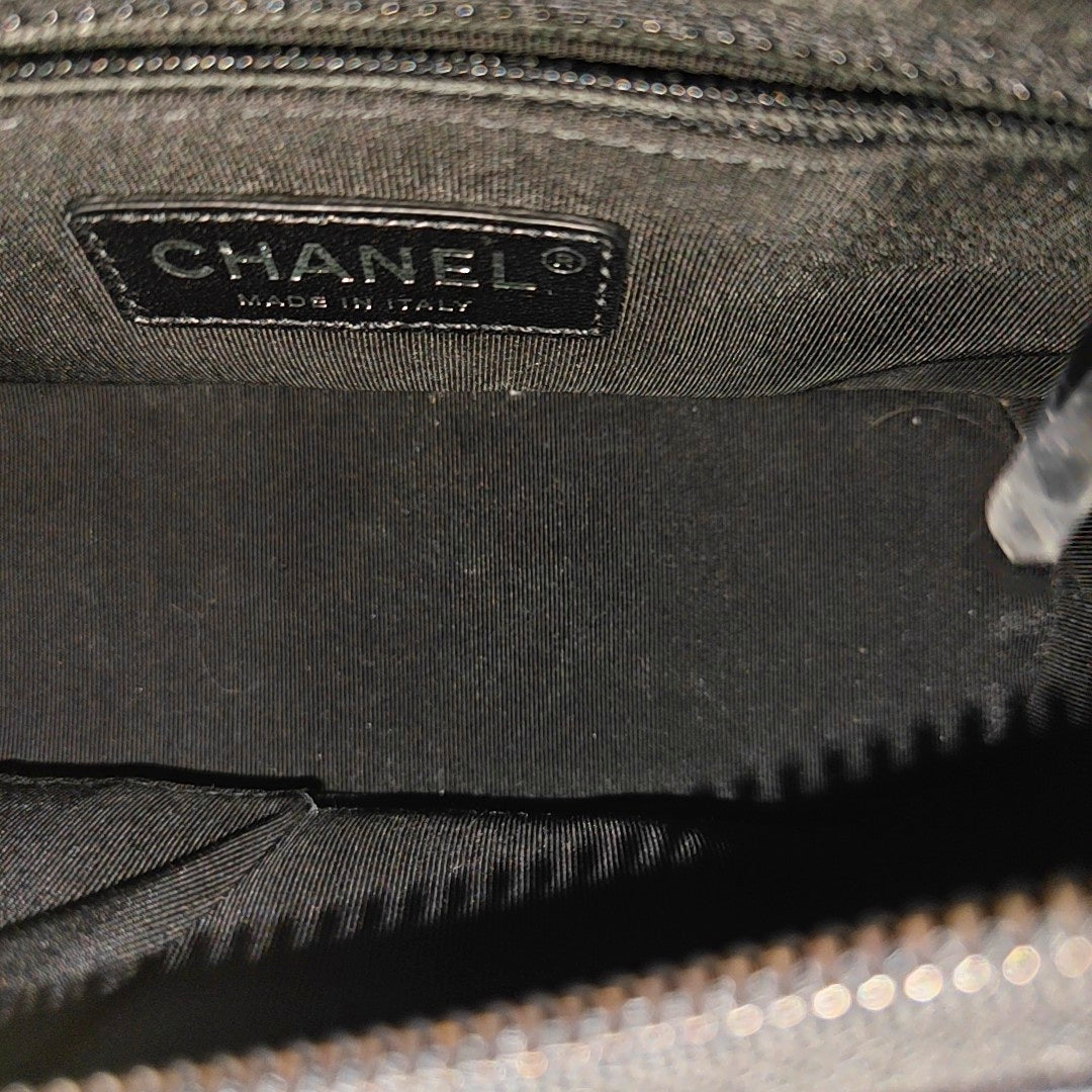 GABRIELLE Small Quilted Calfskin Black