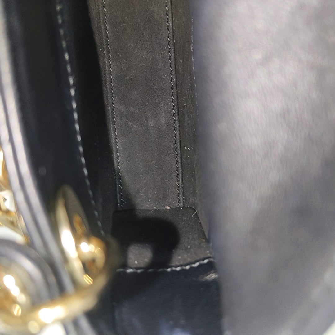 Lady Dior Super Mini Cannage Lambskin Black