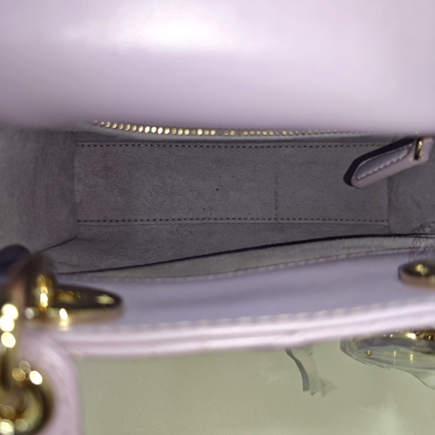 Lady Dior Mini Lambskin Purple