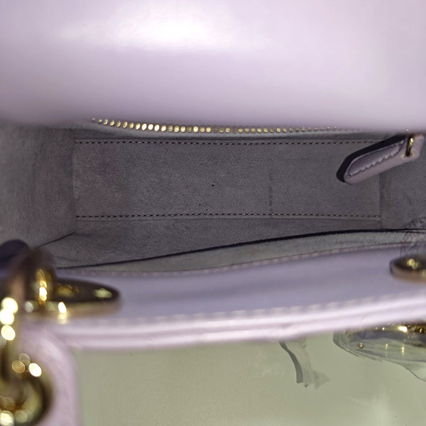 Lady Dior Mini Lambskin Purple