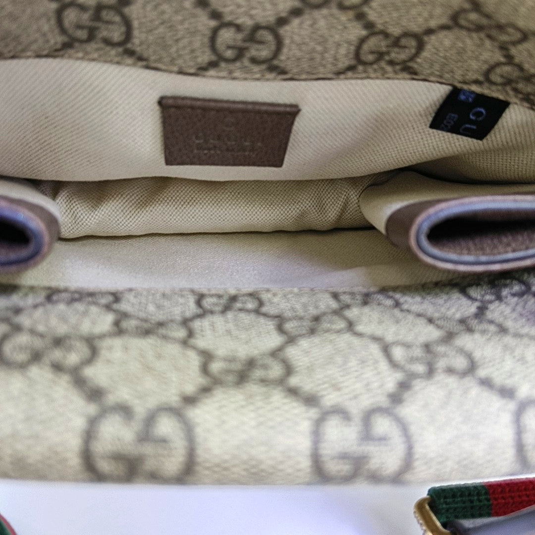 Neo Vintage Small Monogram Coated Canvas Beige