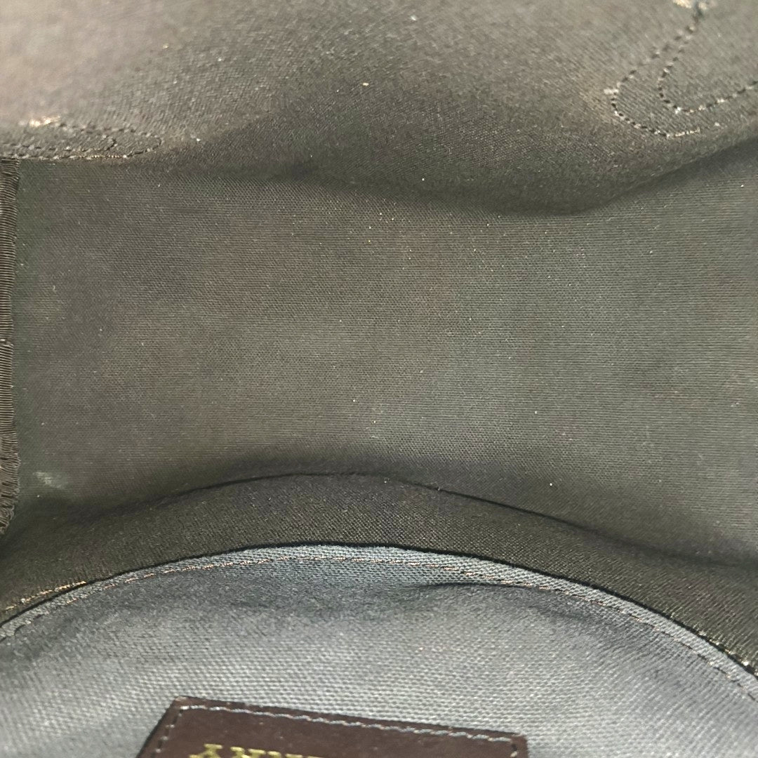 Coated Canvas Top Handle Bag Beige
