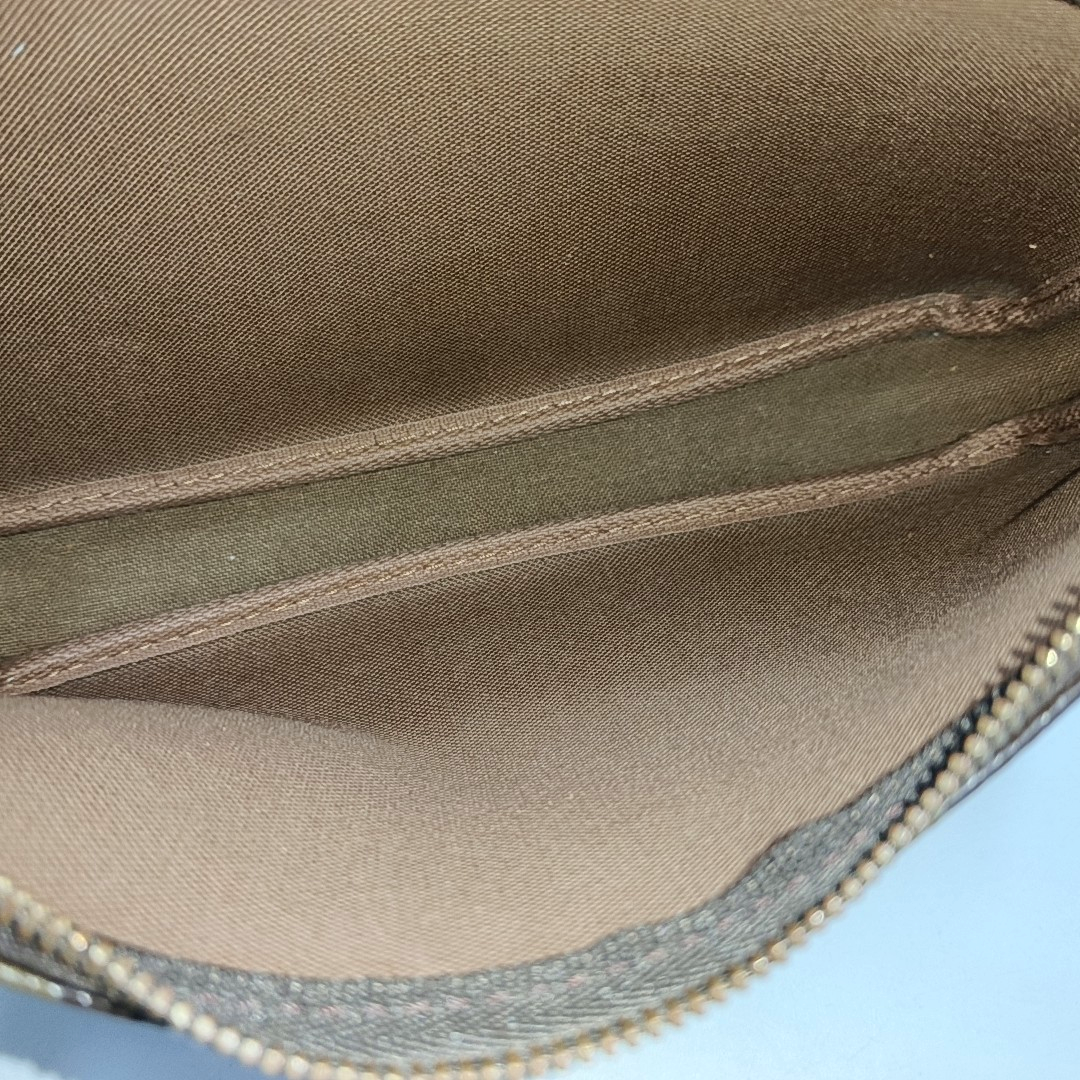 ACCESSOIRES GM Monogram Coated Canvas Brown