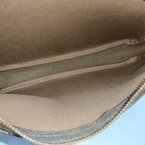 ACCESSOIRES GM Monogram Coated Canvas Brown
