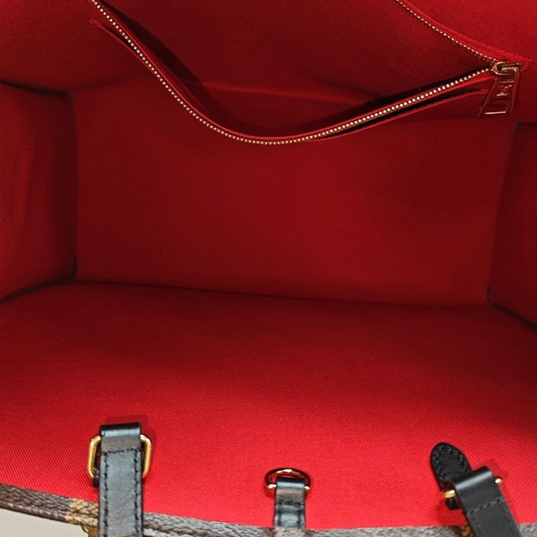 ONTHEGO GM Monogram Coated Canvas Brown