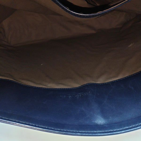 Calfskin Shoulder Bag Blue
