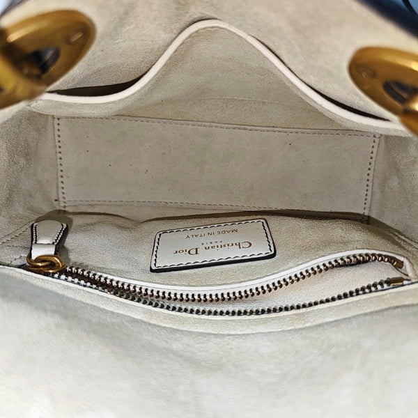 Lady Dior Small Lambskin White