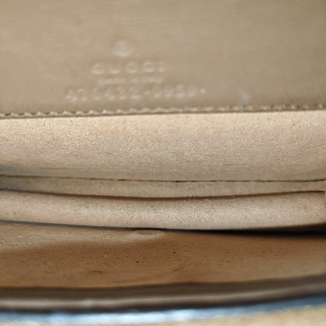 Dionysus Super Mini Monogram Coated Canvas Beige