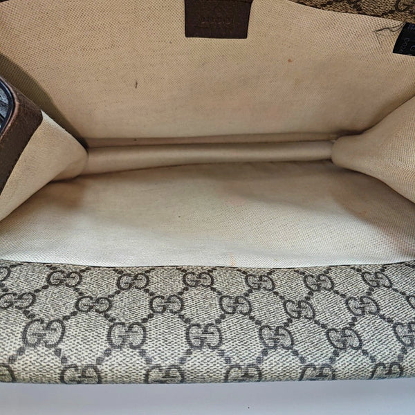 Neo Vintage Large Monogram Coated Canvas Brown
