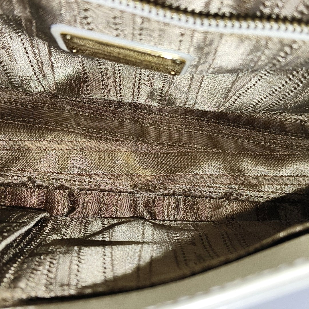 Calfskin Shoulder Bag White