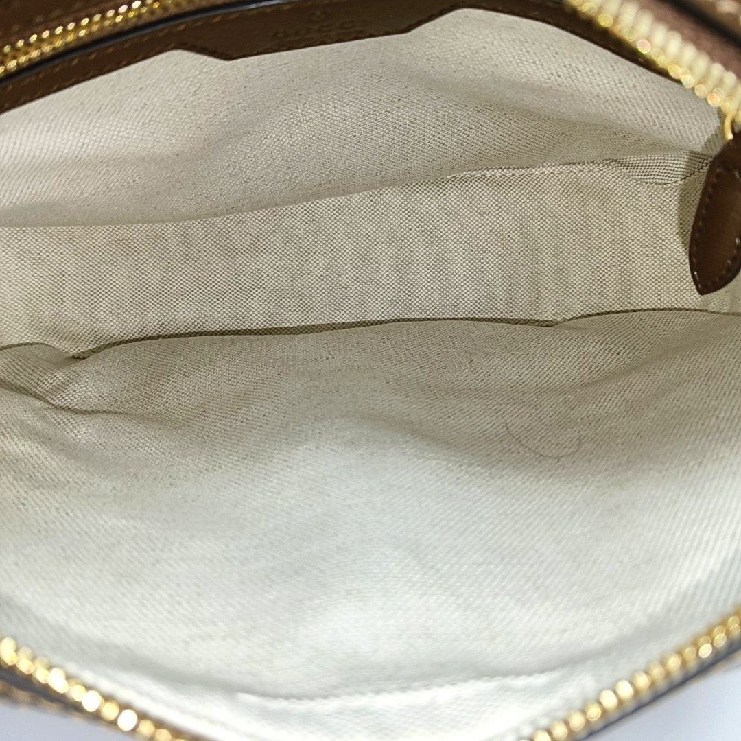Monogram Coated Canvas Shoulder Bag Black