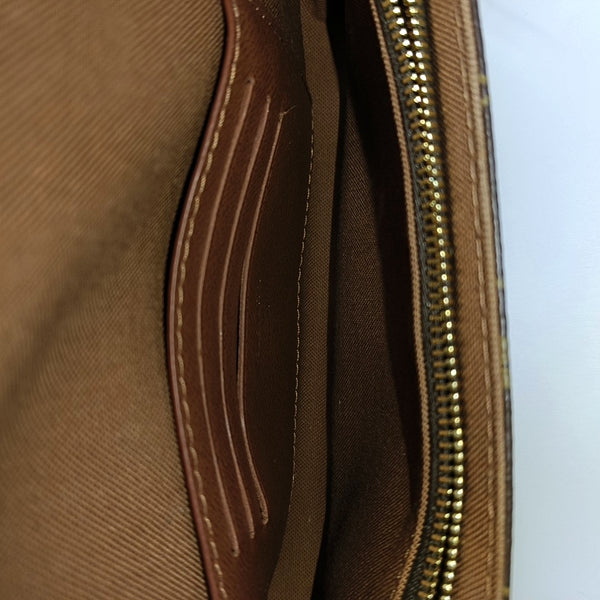 IVY Monogram Coated Canvas Brown