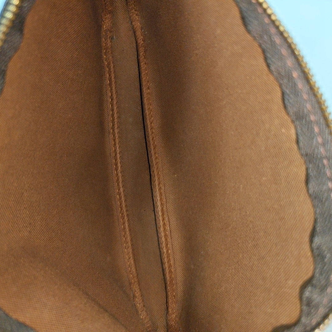 ACCESSOIRES Monogram Coated Canvas Brown